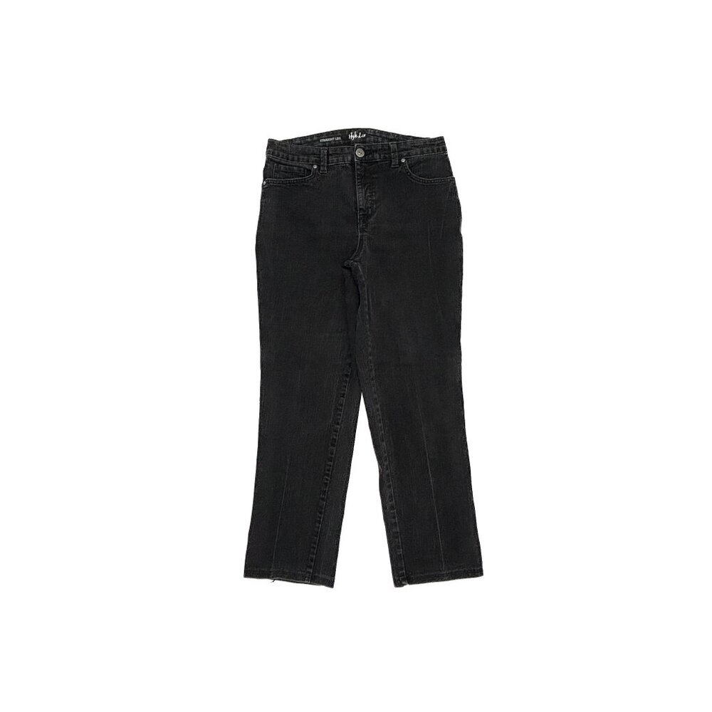 Style & Co Straight Leg Women's size 12 Black Denim jeans
